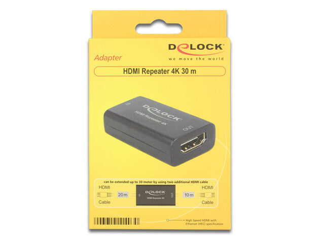 DeLOCK 11403 AV-förlängare Svart