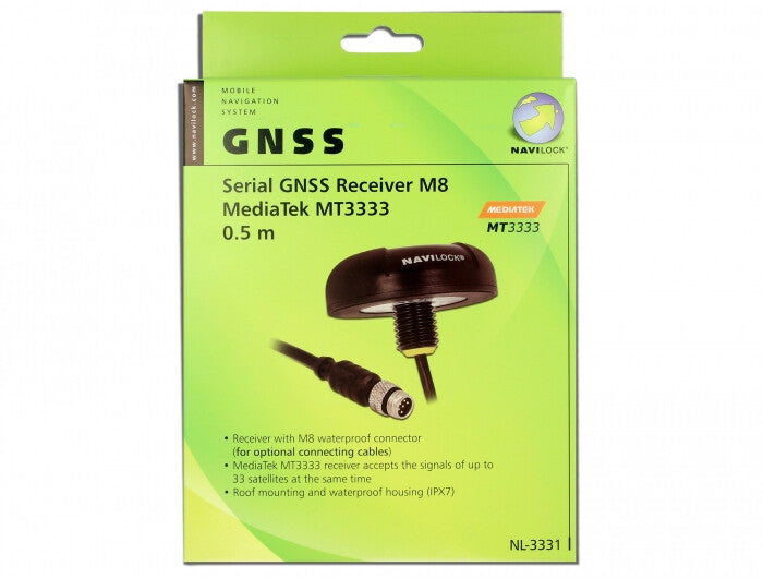 Navilock 60326 GPS-mottagare M8 99 kanaler Svart