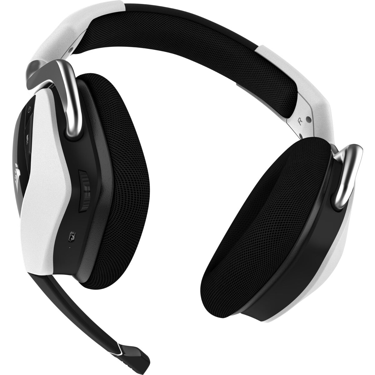 Corsair VOID RGB ELITE Wireless Headset Trådlös Huvudband Spela Svart, Vit
