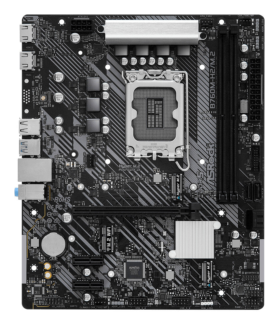 Asrock B760M-H2/M.2 Intel B760 LGA 1700 micro ATX