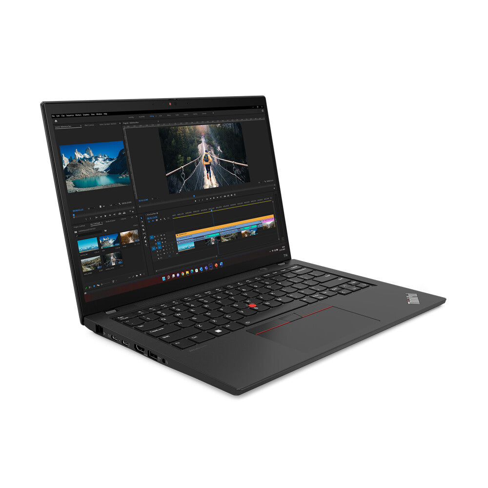 Lenovo ThinkPad T14 Gen 4 (Intel) Intel® Core™ i5 i5-1335U Bärbar dator 35,6 cm (14") Pekskärm WUXGA 16 GB DDR5-SDRAM 256 GB SSD Wi-Fi 6E (802.11ax) Windows 11 Pro Nordic Svart