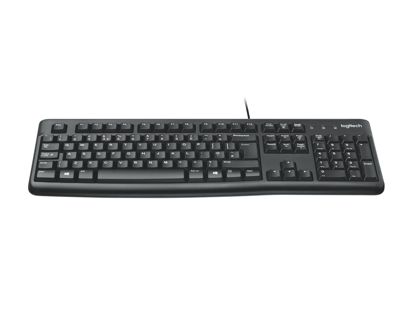 Logitech K120 Corded Keyboard tangentbord Universal USB QWERTY Amerikanskt internationellt Svart