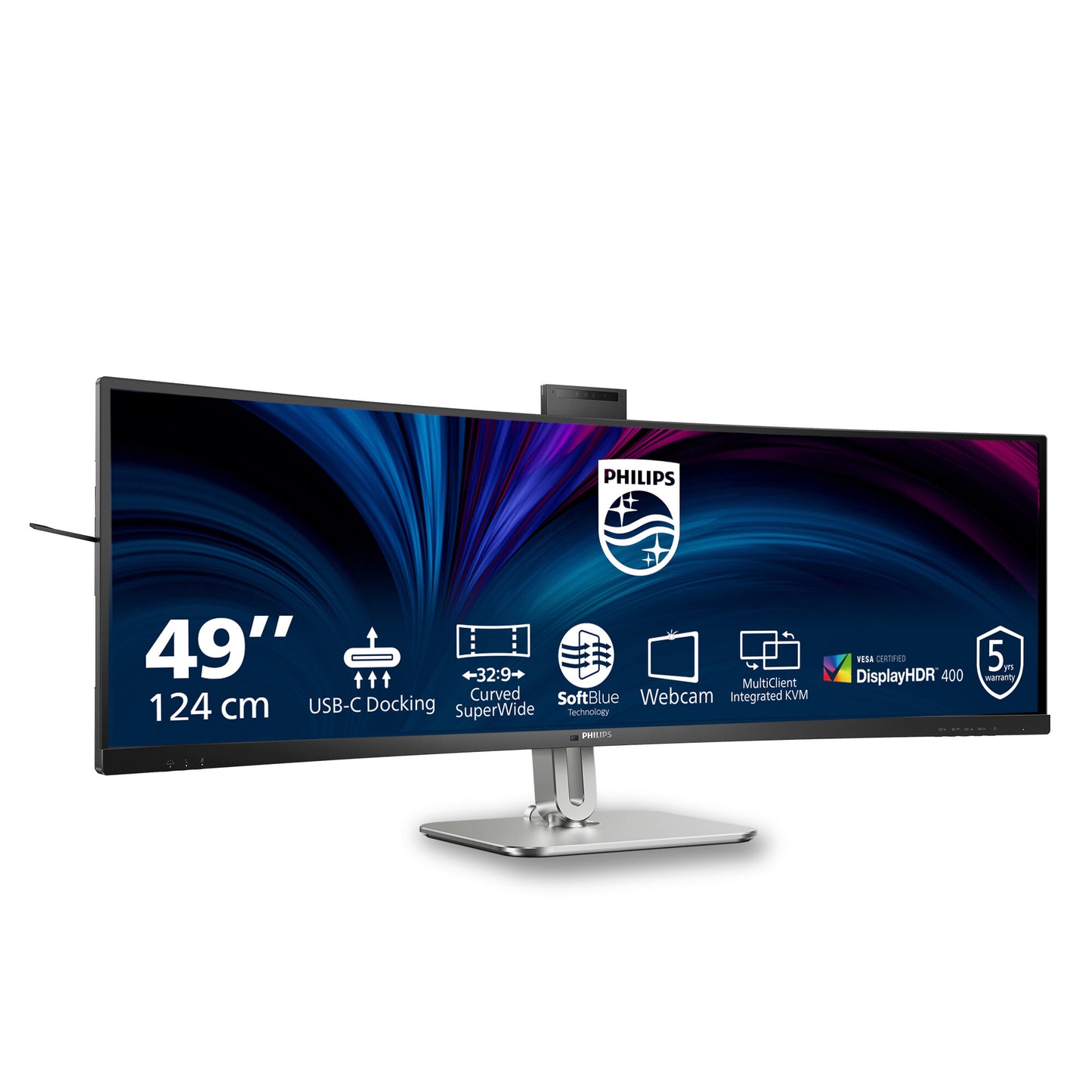 Philips 49B2U6900CH/00 platta pc-skärmar 124 cm (48.8") 5120 x 1440 pixlar Dual QHD LCD Svart