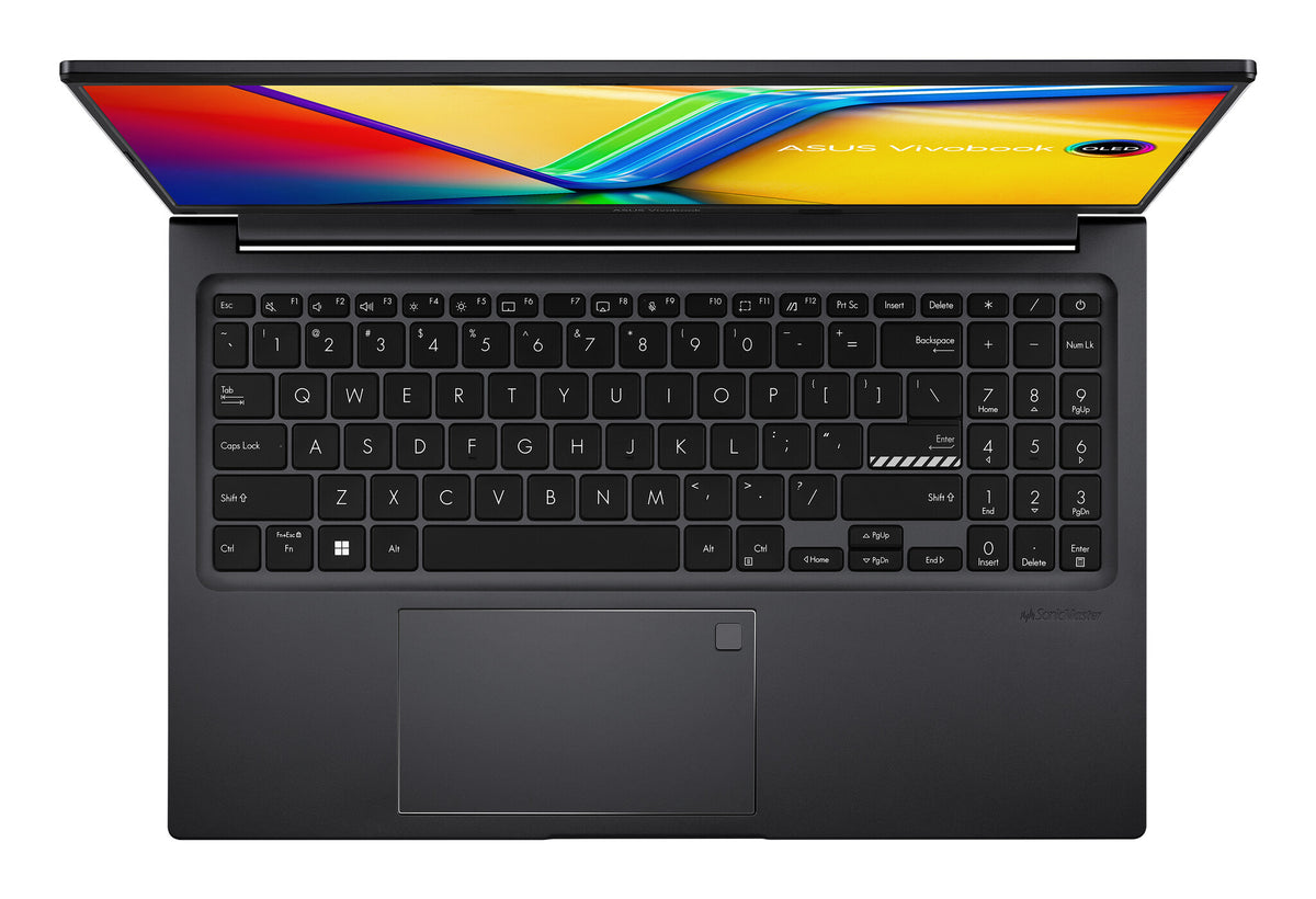 ASUS Vivobook 15 OLED D1505YA-MA347W bärbara datorer AMD Ryzen™ 7 7730U Bärbar dator 39,6 cm (15.6") 2.8K 16 GB DDR4-SDRAM 1 TB SSD Wi-Fi 6E (802.11ax) Windows 11 Home Svart