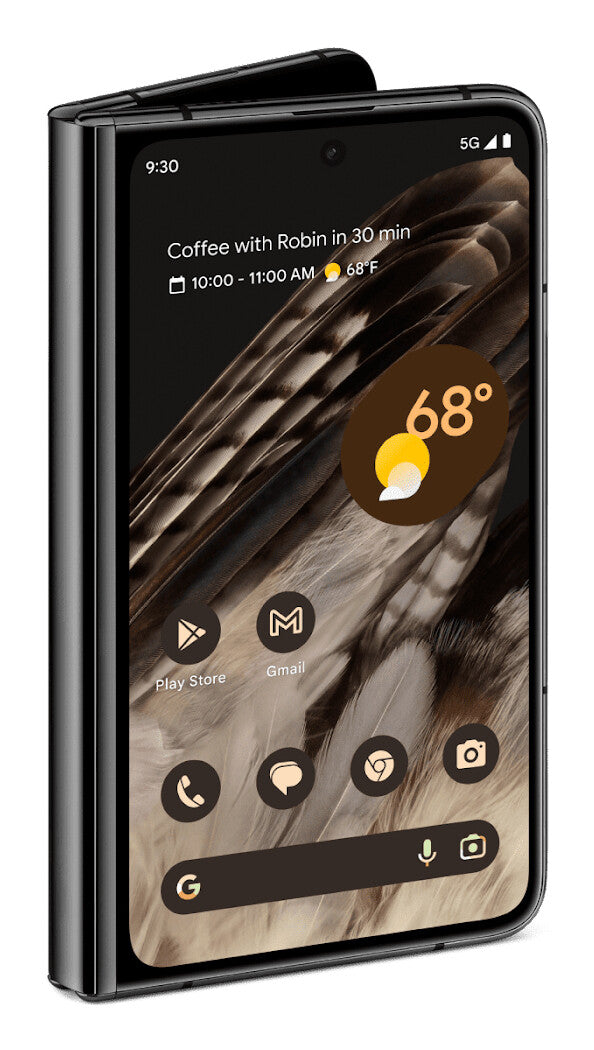 Google Pixel Fold 19,3 cm (7.6") Dubbla SIM-kort 5G USB Type-C 12 GB 256 GB 4821 mAh Svart