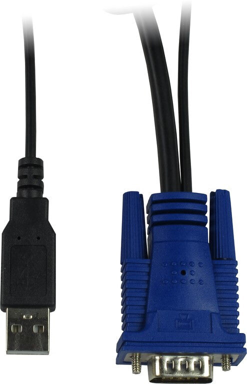 Inter-Tech KVM KS-3104 KVM-switchar Rackmontering Svart