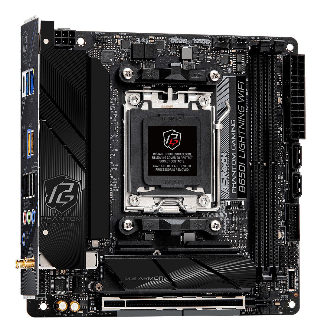 Asrock B650I Lightning WiFi AMD B650 AM5-sockel Mini-ITX