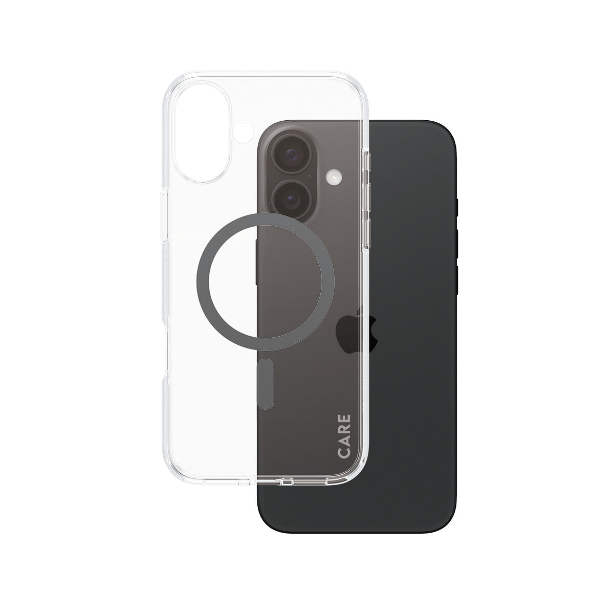 PanzerGlass CARE by ® Flagship Case Transparent Urban Combat w. Black MagSafe iPhone 16 Plus mobiltelefonfodral Omslag Svart
