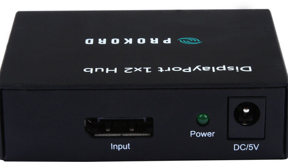 Prokord DPHUB0102 bilddelare DisplayPort 2x DisplayPort