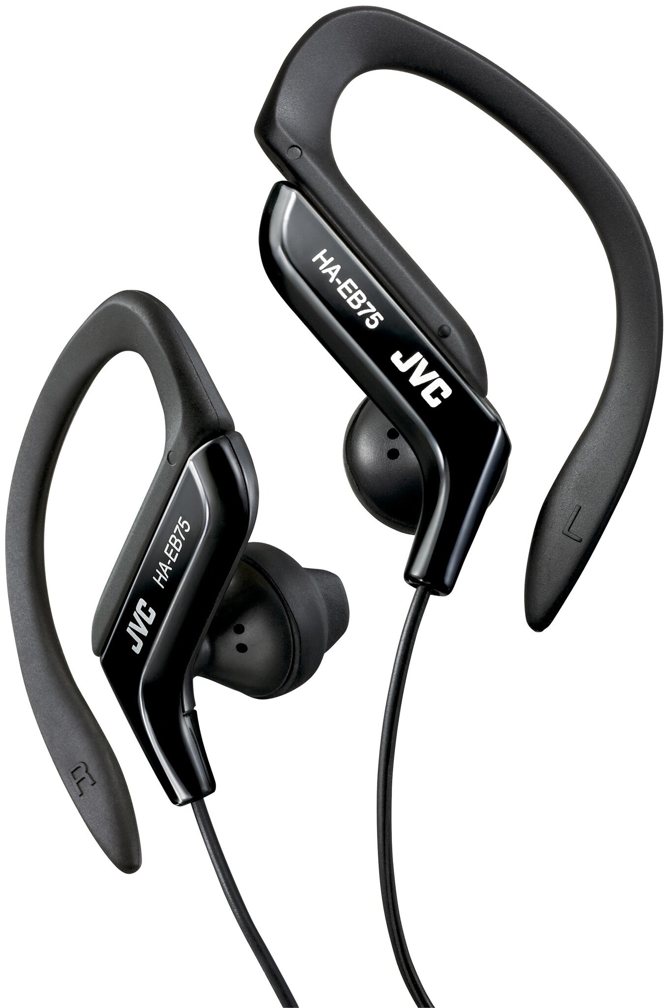 JVC HA-EB75 Hörlurar Kabel Öronkrok, I öra Musik Svart