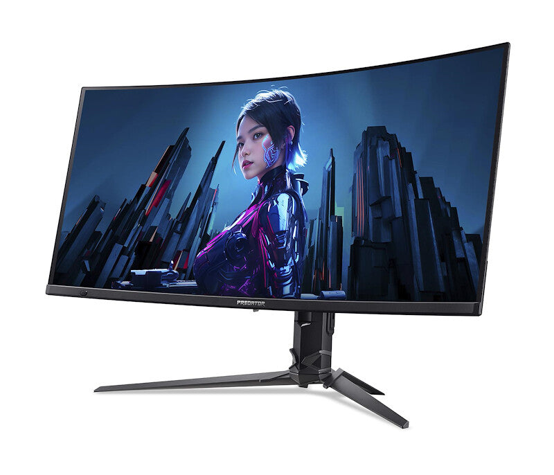 Acer Predator UM.CXXEE.501 platta pc-skärmar 86,4 cm (34") 3440 x 1440 pixlar UltraWide Quad HD QD-OLED Svart