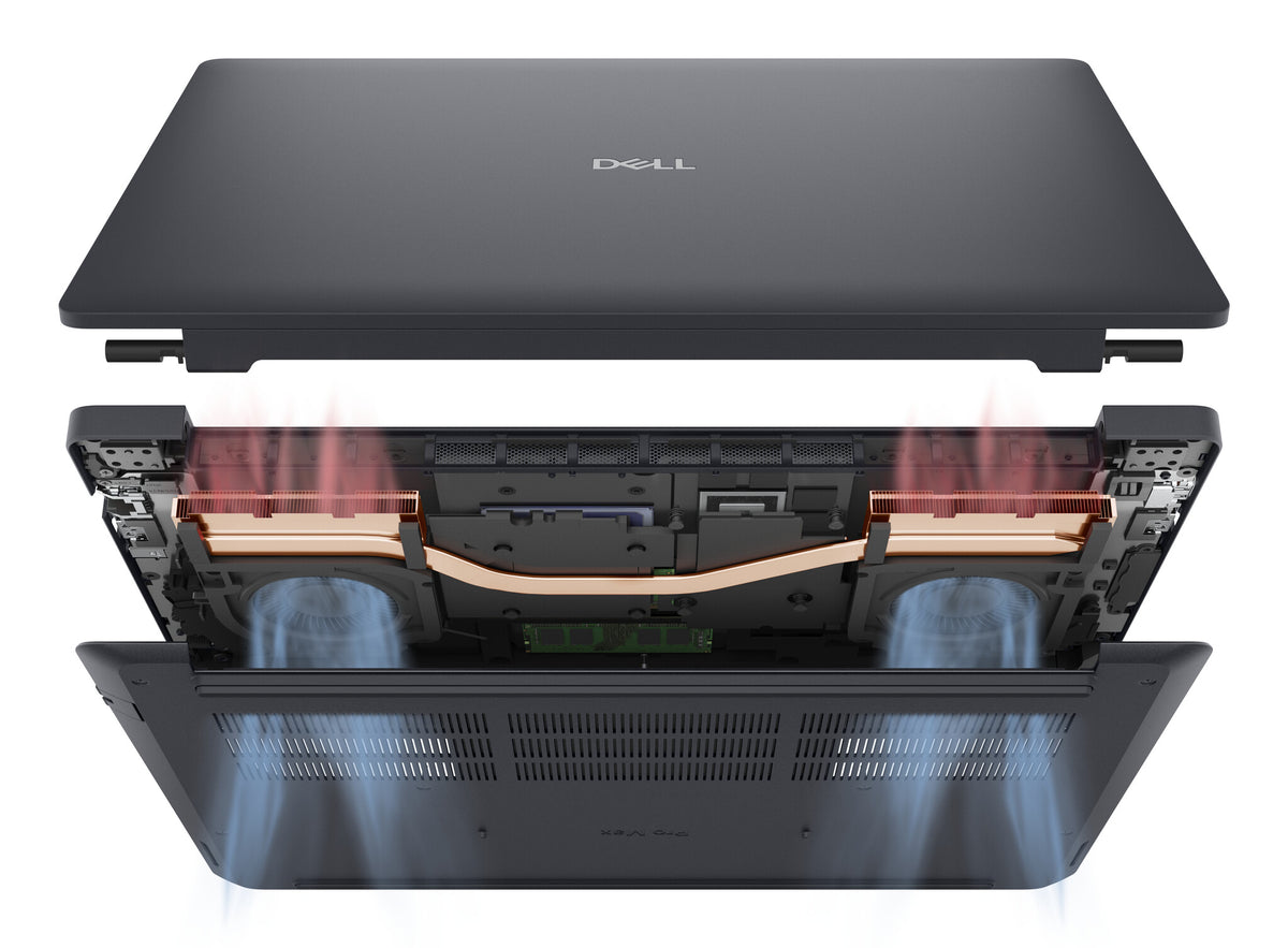 DELL Pro Max 16 MC16250 Intel Core Ultra 7 265H Mobil arbetsstation 40,6 cm (16") Full HD+ 32 GB DDR5-SDRAM 1 TB SSD NVIDIA RTX PRO 500 Blackwell Wi-Fi 7 (802.11be) Windows 11 Pro Nordic Svart