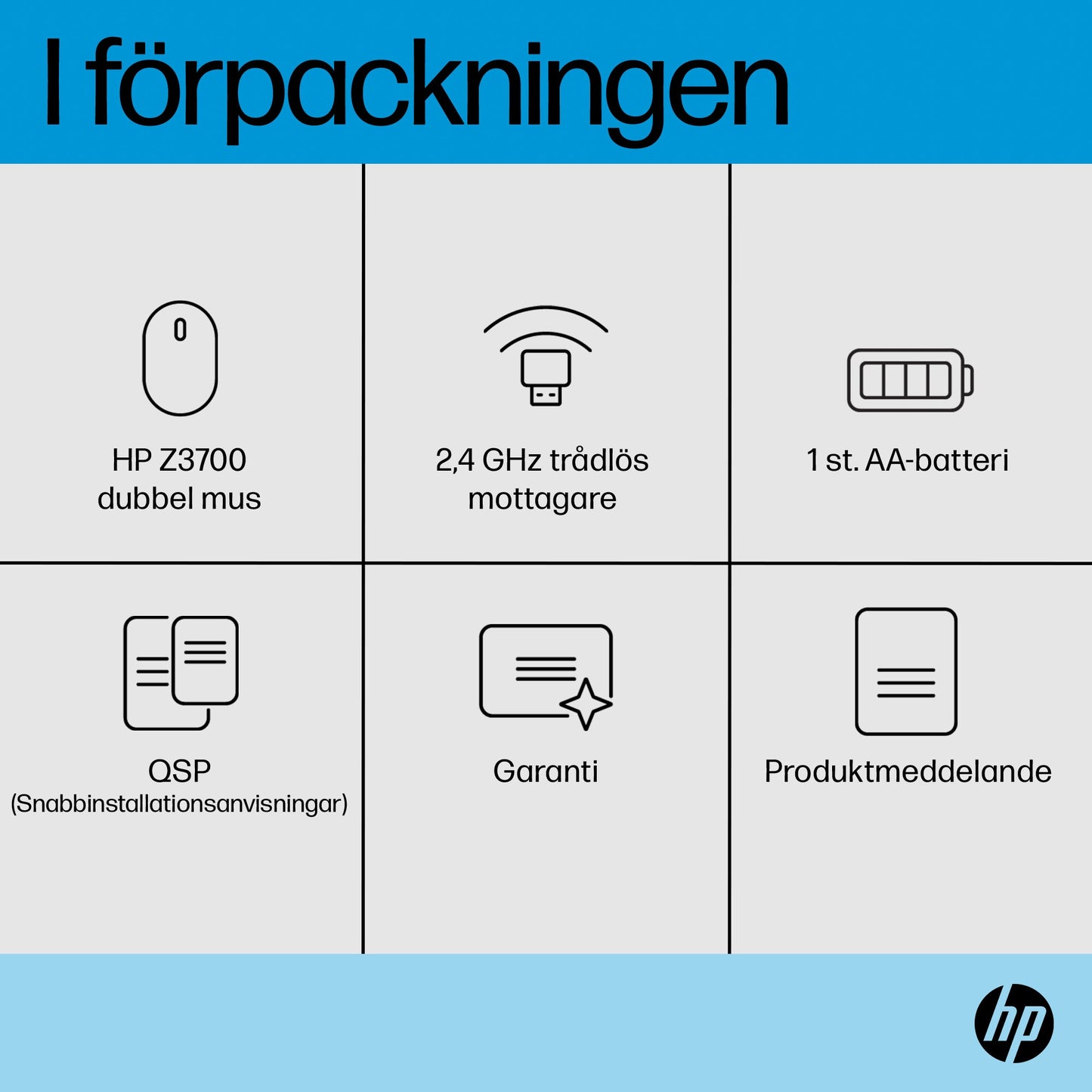 HP Z3700 Dual mus i silver