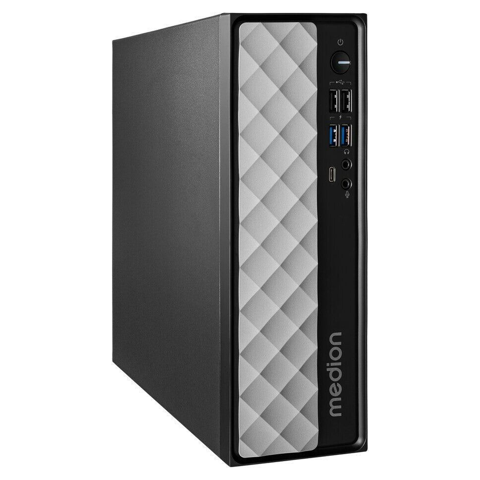 MEDION T80 MINI PC Intel® Core™ i5 i5-12450H 16 GB DDR4-SDRAM 512 GB SSD Mini-PC Svart, Grå