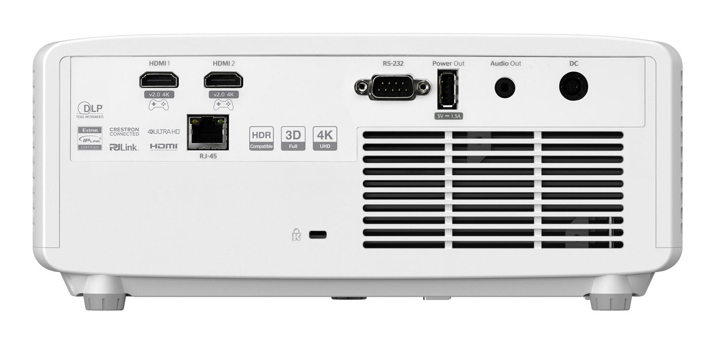 Optoma UHZ66 Short throw-projektor 4000 ANSI-lumen DLP UHD 4K (3840x2160) 3D kompatibilitet Vit