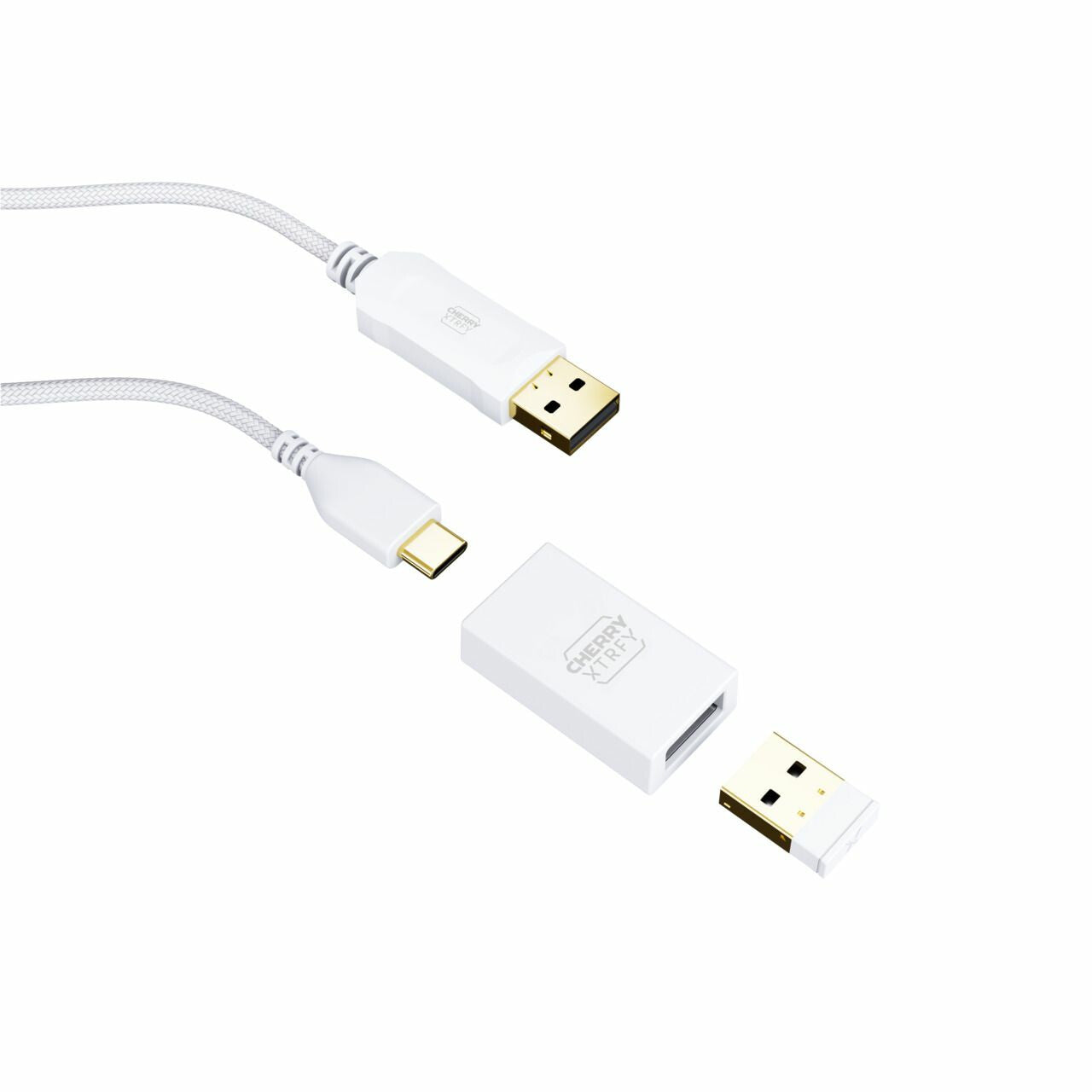CHERRY XTRFY CX-M68W-WHITE datormöss Spela RF Trådlös 26000 DPI