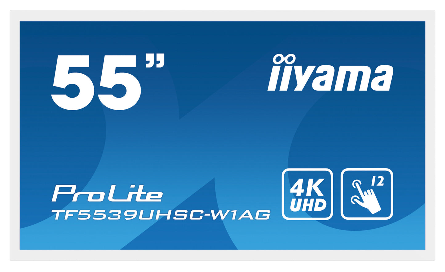 iiyama ProLite TF5539UHSC-W1AG platta pc-skärmar 139,7 cm (55") 3840 x 2160 pixlar 4K Ultra HD LED Pekskärm Flera användare Vit
