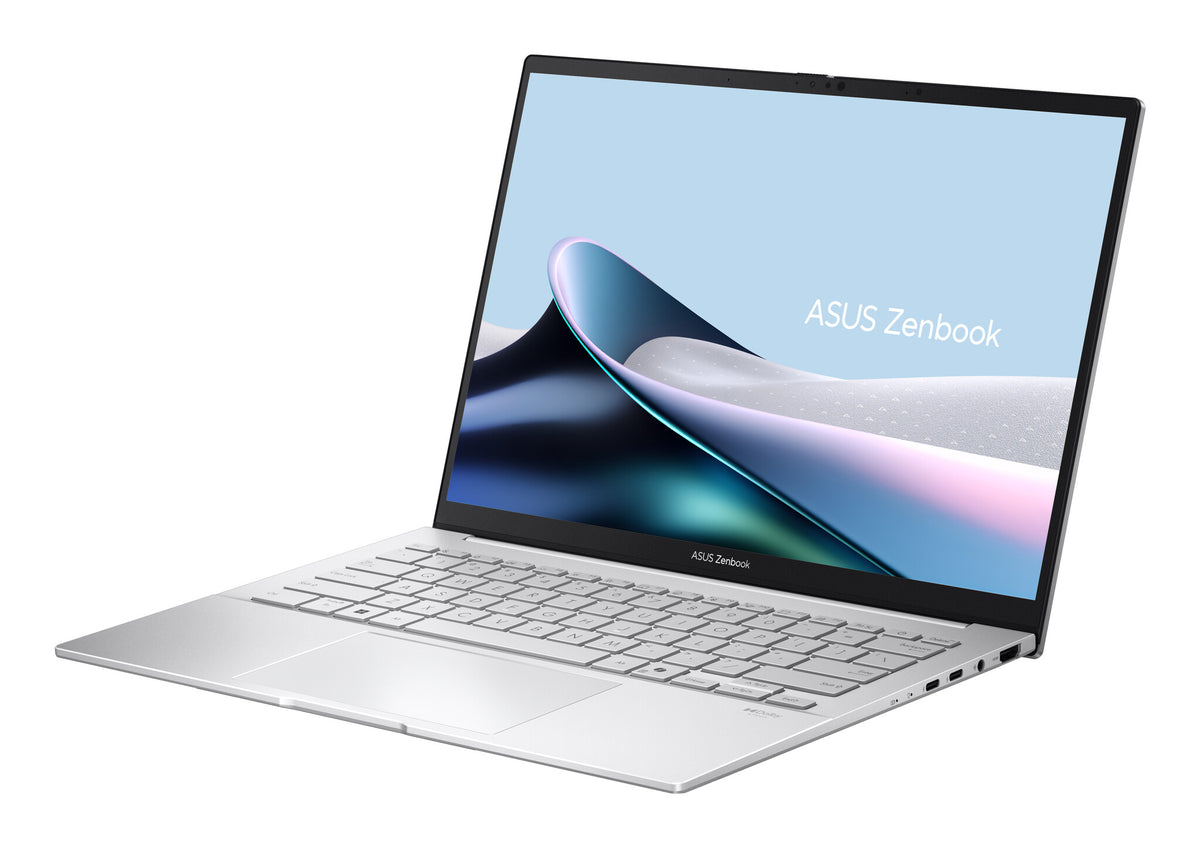 ASUS Zenbook 14 OLED UX3405CA-QD1302W Intel Core Ultra 7 255H Bärbar dator 35,6 cm (14") WUXGA 16 GB LPDDR5x-SDRAM 1 TB SSD Wi-Fi 7 (802.11be) Windows 11 Home tyska Silver