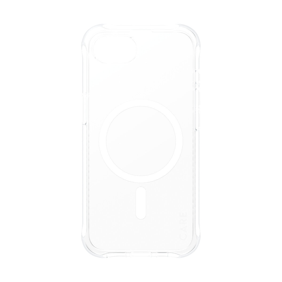 PanzerGlass CARE by ® Fashionable Case Samba Transparent w. White Qi Compatible iPhone 16e mobiltelefonfodral Omslag