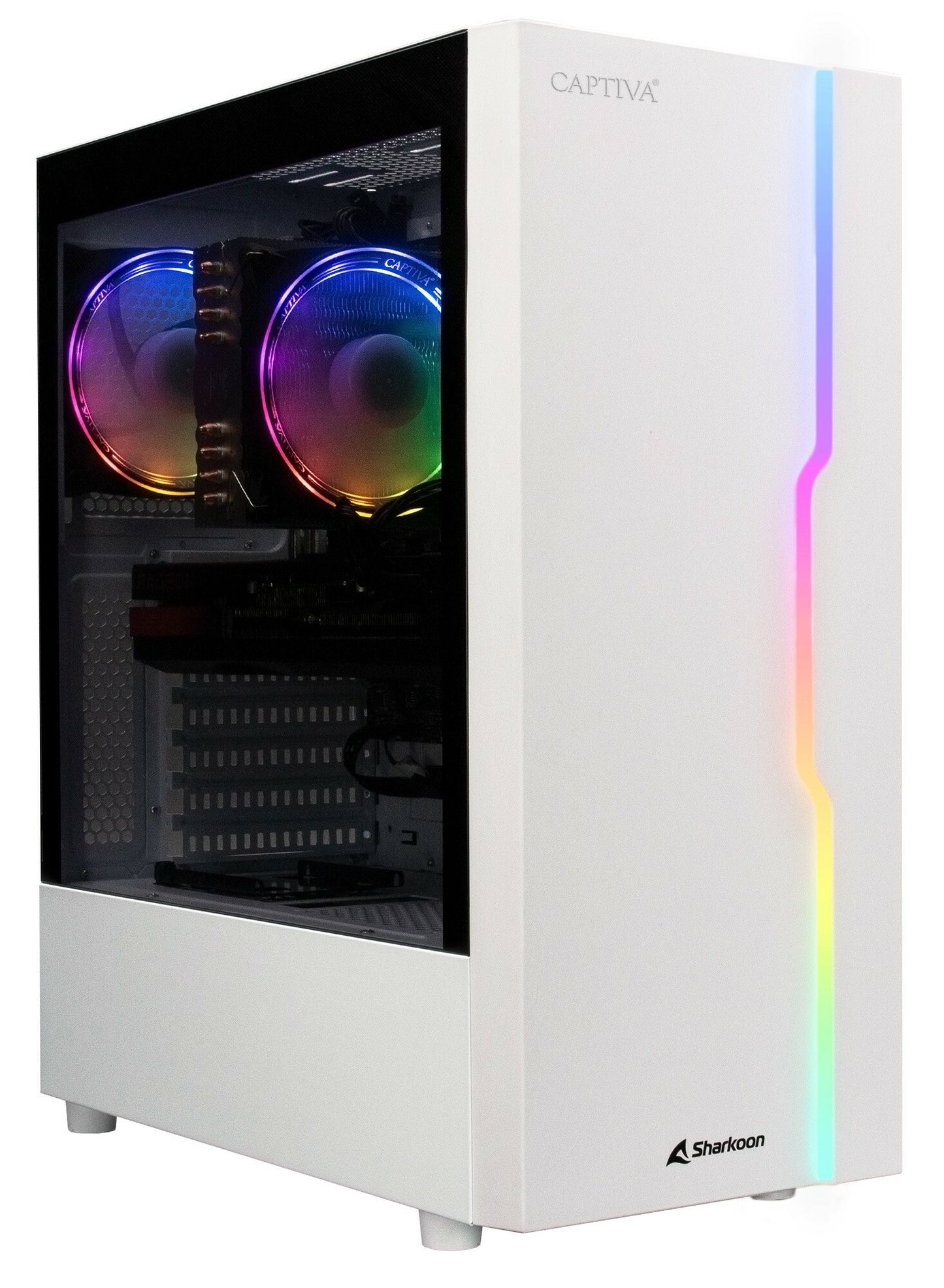 CAPTIVA Advanced Gaming R78-261 AMD Ryzen™ 7 5700X 16 GB DDR4-SDRAM 1 TB SSD NVIDIA GeForce RTX 4060 Windows 11 Home Skrivbord PC Vit