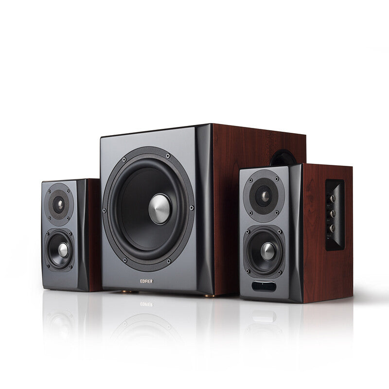 Edifier S350DB mikrofonset 150 W Universal Svart, Trä 2.1 kanaler 80 W Bluetooth