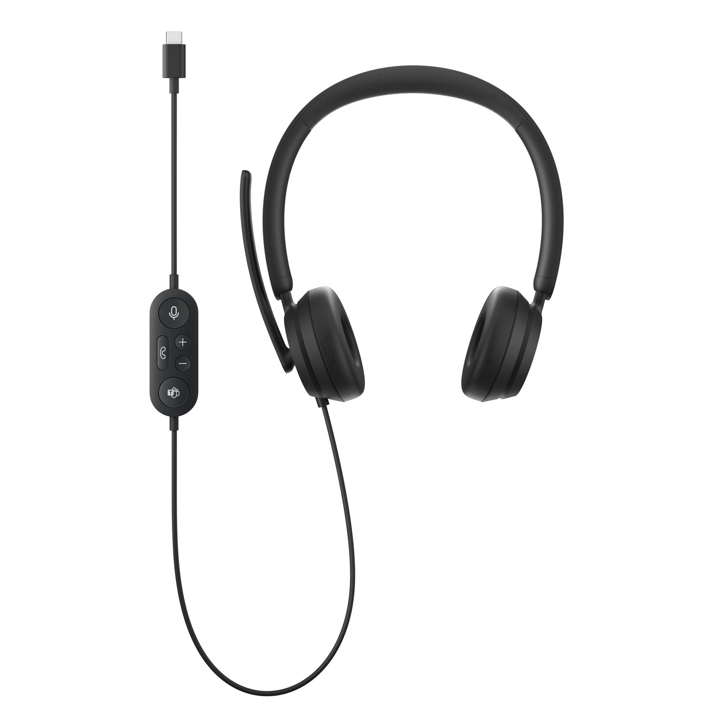 Microsoft Modern USB-C Headset Kabel Huvudband Kontor/callcenter USB Type-C Svart