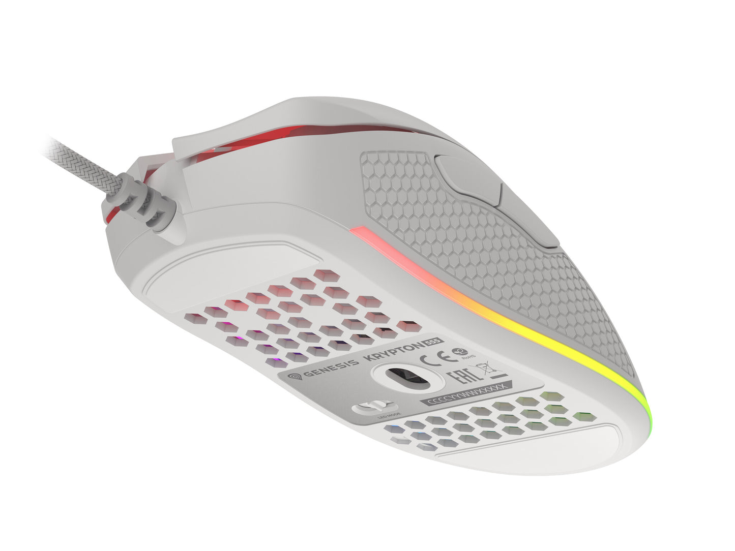 GENESIS Krypton 555 datormöss Spela högerhand USB Type-A Optisk 8000 DPI