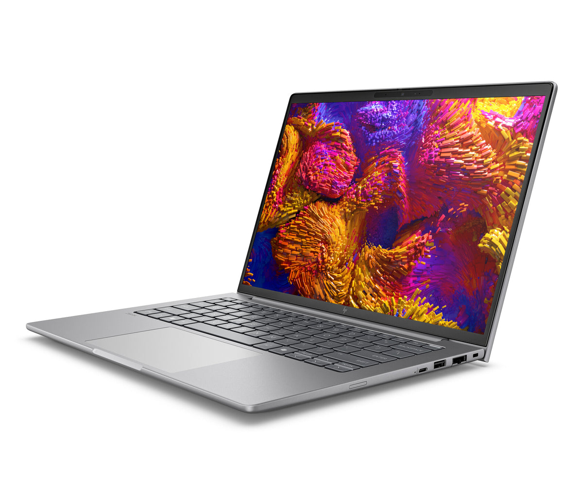 HP ZBook 8 G1as Copilot+ PC AMD Ryzen AI 9 HX PRO 375 Mobil arbetsstation 35,6 cm (14") WQXGA 64 GB DDR5-SDRAM 2 TB SSD Wi-Fi 7 (802.11be) Windows 11 Pro AI Workstation, AI PC Silver