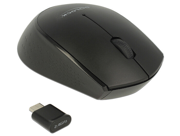 DeLOCK 12526 datormöss Kontor Ambidextrous RF Trådlös Optisk 1000 DPI