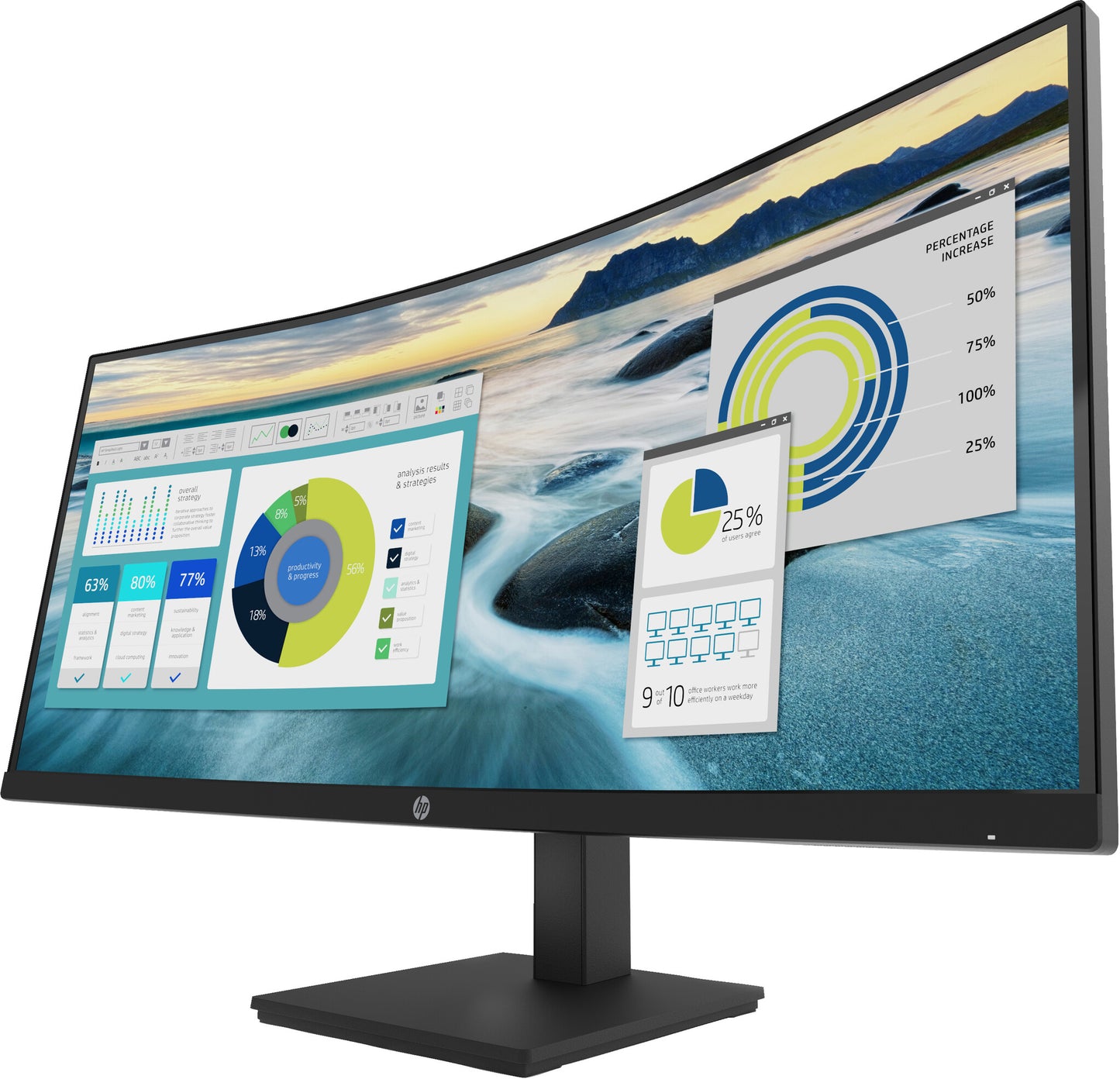 HP P34hc G4 WQHD USB-C välvd bildskärm