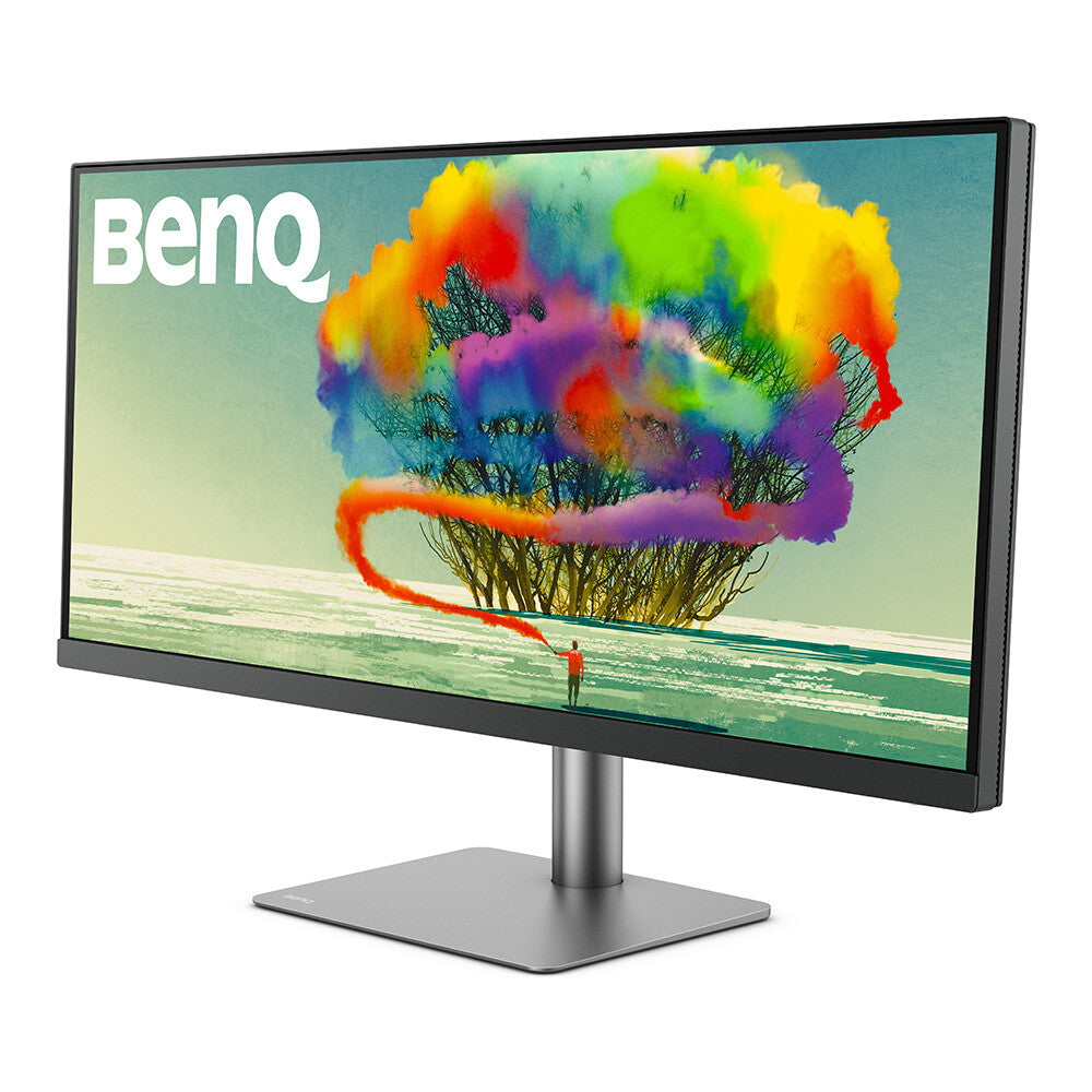 BenQ PD3420Q platta pc-skärmar 86,4 cm (34") 3440 x 1440 pixlar Quad HD LED Grå