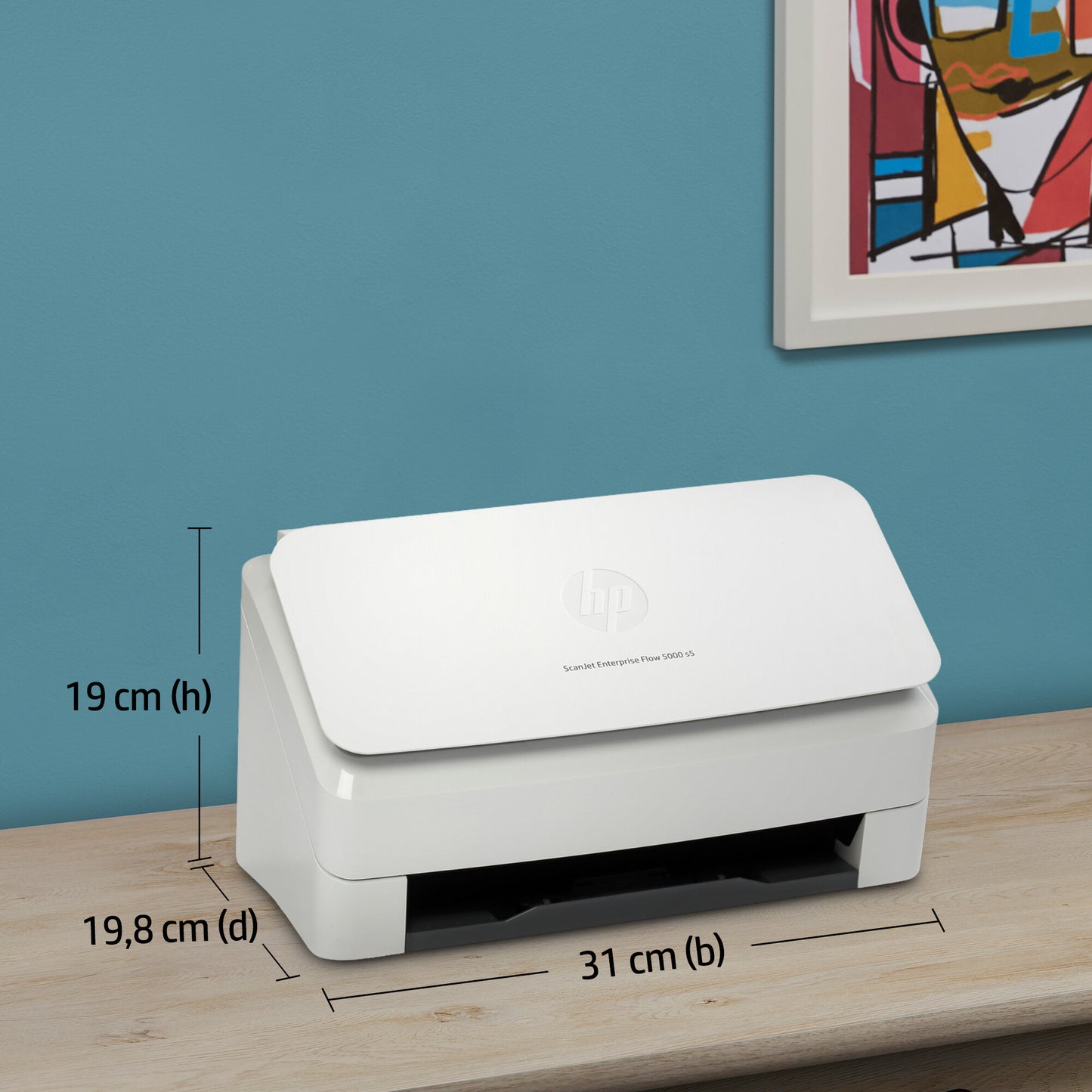 HP ScanJet Enterprise Flow 5000 s5 Arkmatad skanner 600 x 600 DPI A4 Vit