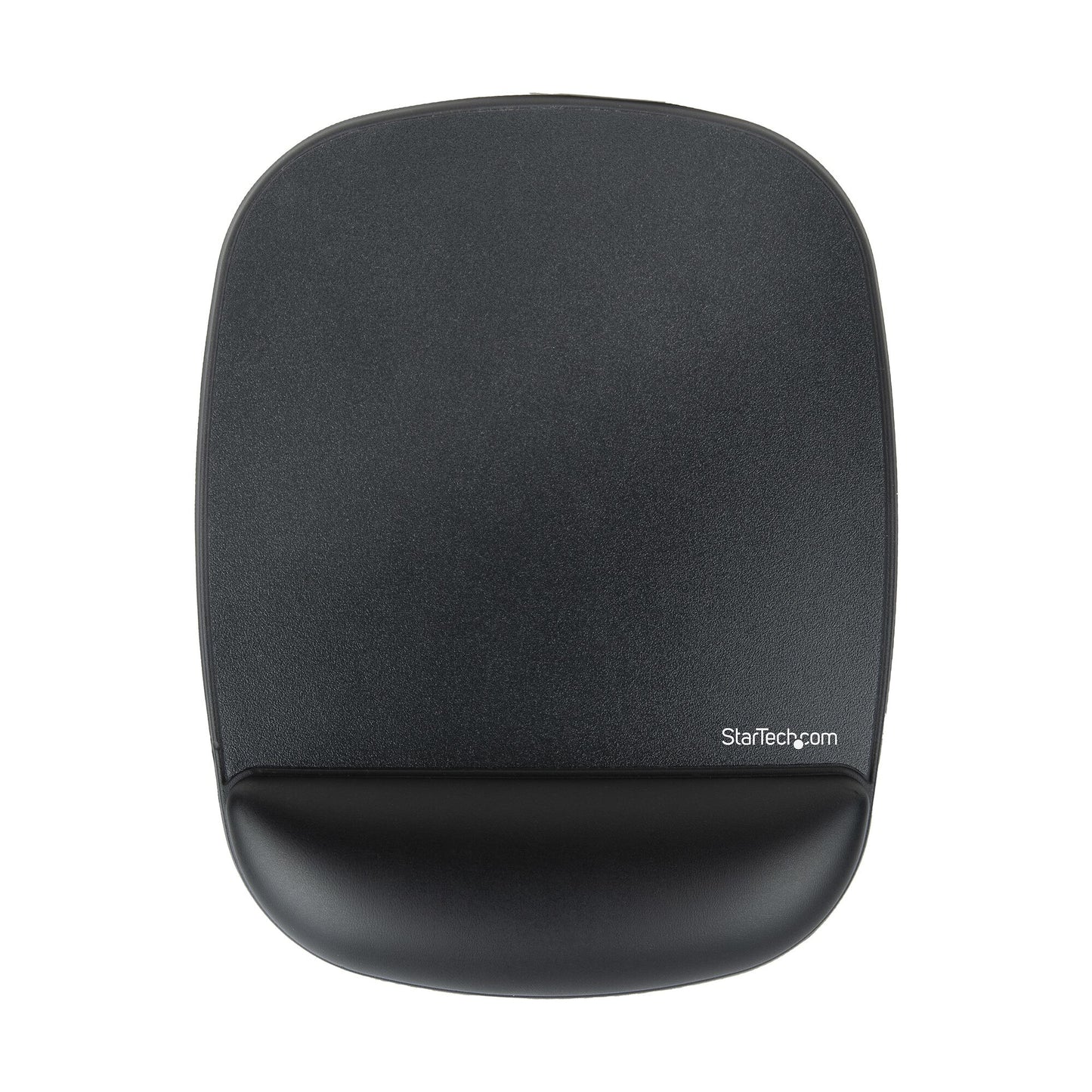 StarTech.com Musmatta med handstöd, 17 x 18 x 2 cm, ergonomisk musmatta med handledsstöd, skrivbordshandledsdyna med halkfri PU-bas, vadderade gelmusmatta med handledsstöd
