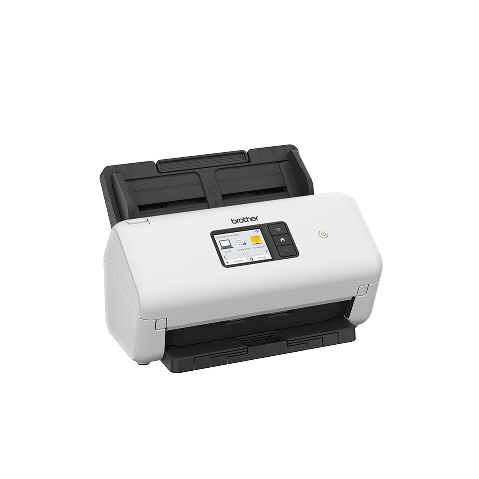 Brother ADS-4500W skannrar ADF-skanner 600 x 600 DPI A4 Svart, Vit