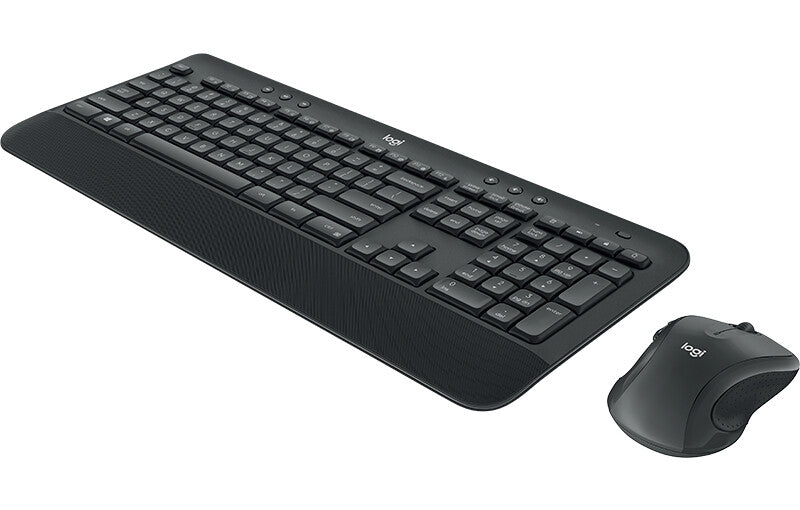 Logitech Advanced MK545 tangentbord Mus inkluderad Kontor RF Trådlös QWERTY Amerikanskt internationellt Svart