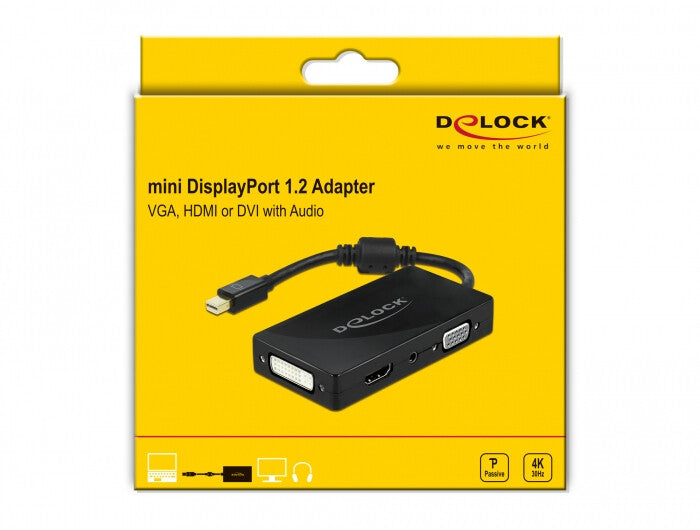 DeLOCK 62073 dockningsstationer för bärbara datorer USB 2.0 Type-B Svart