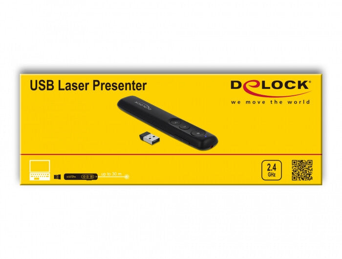 DeLOCK 64092 trådlösa presentatörer Svart