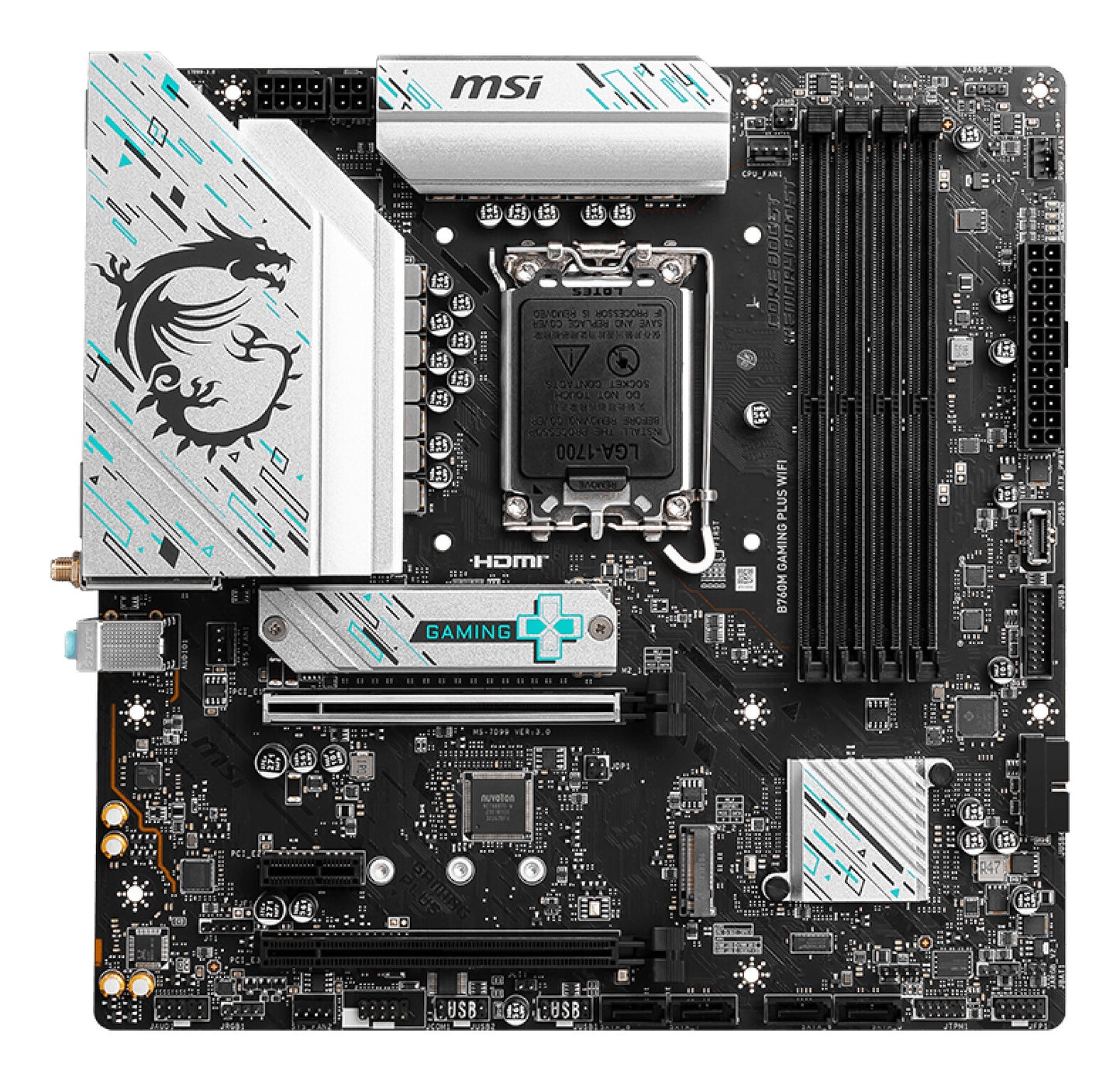 MSI B760M GAMING PLUS WIFI moderkort Intel B760 LGA 1700 micro ATX