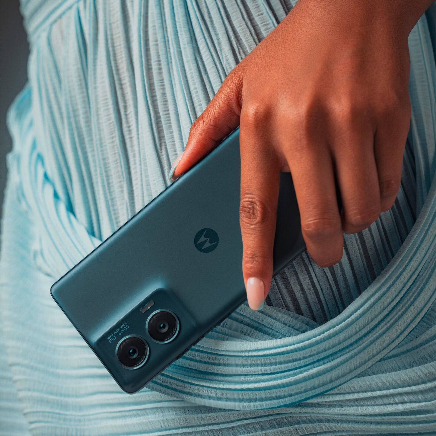 Motorola edge 50 Fusion 17 cm (6.7") Dubbla SIM-kort Android 14 5G USB Type-C 8 GB 256 GB 5000 mAh Blå