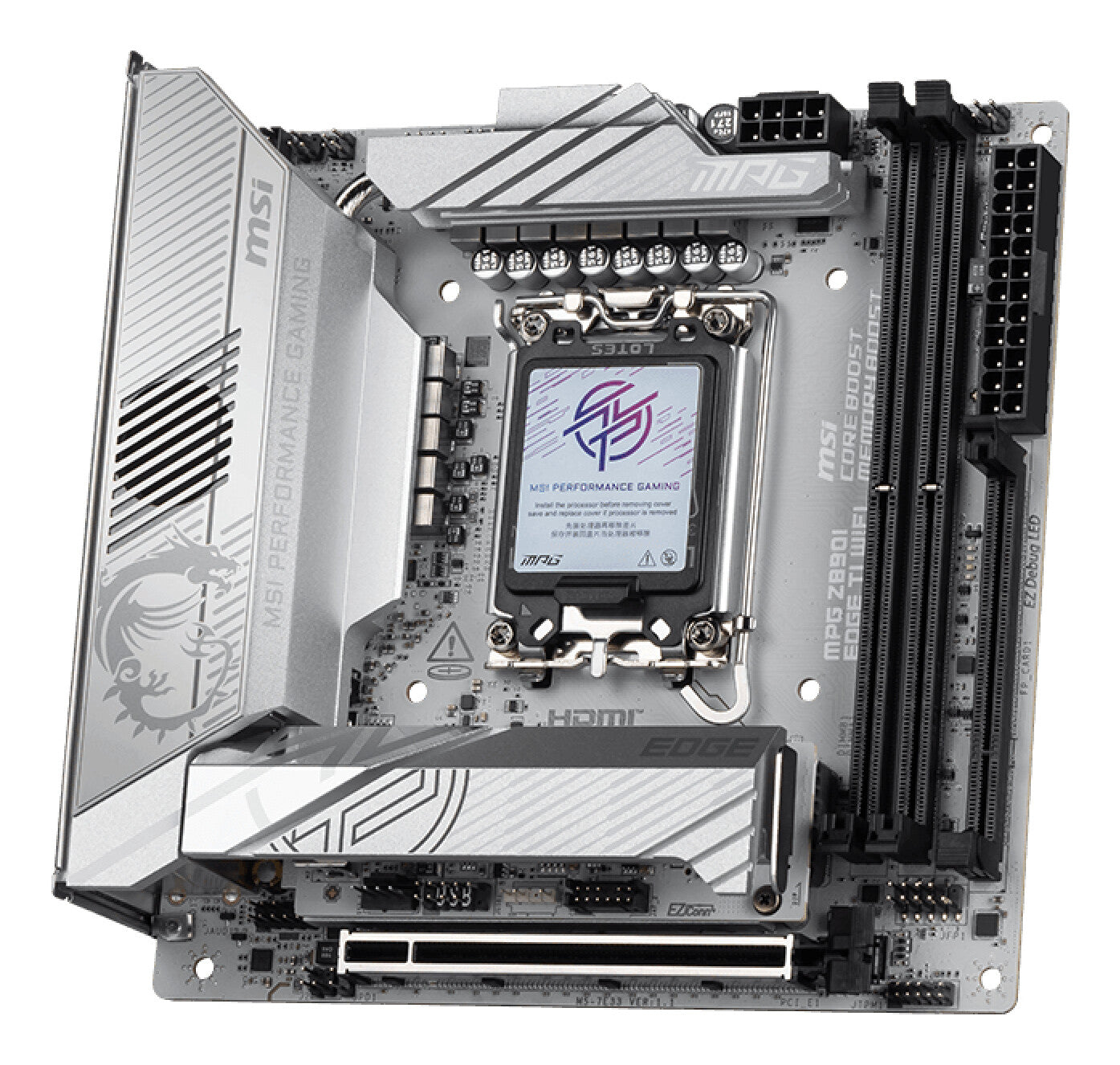 MSI MPG Z890I EDGE TI WIFI moderkort Intel Z890 LGA 1851 (Socket V1) Mini-ITX
