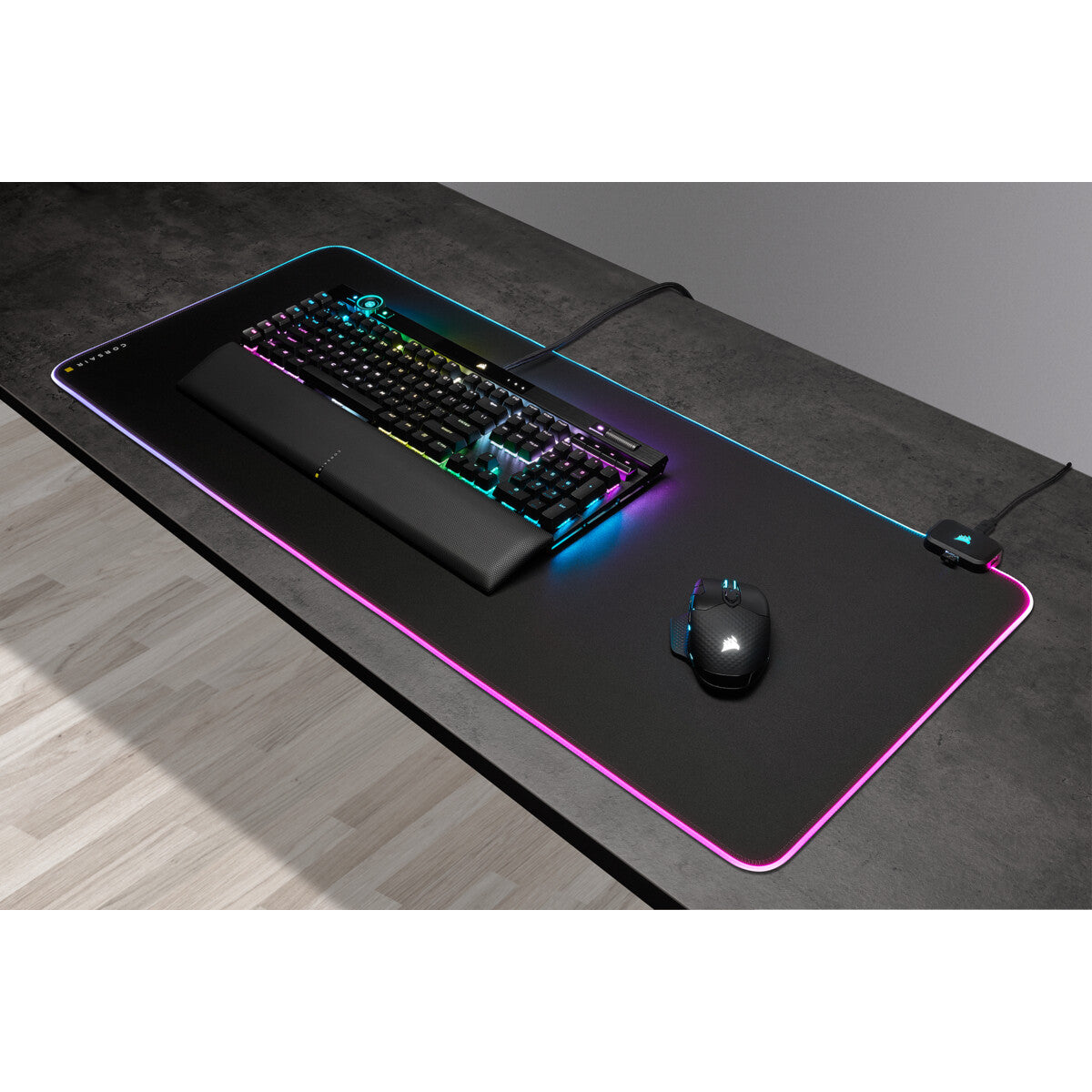 Corsair MM700 RGB Spelmusmatta Svart