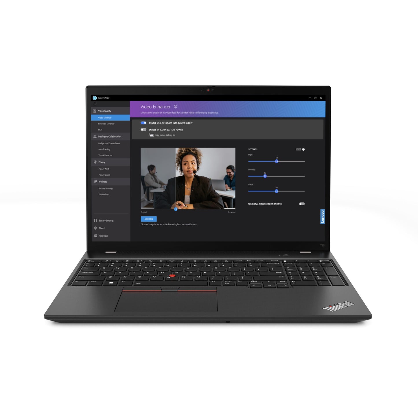 Lenovo ThinkPad T16 Gen 2 (AMD) AMD Ryzen™ 7 PRO 7840U Bärbar dator 40,6 cm (16") WUXGA 32 GB LPDDR5x-SDRAM 1 TB SSD Wi-Fi 6E (802.11ax) Windows 11 Pro Engelsk Svart