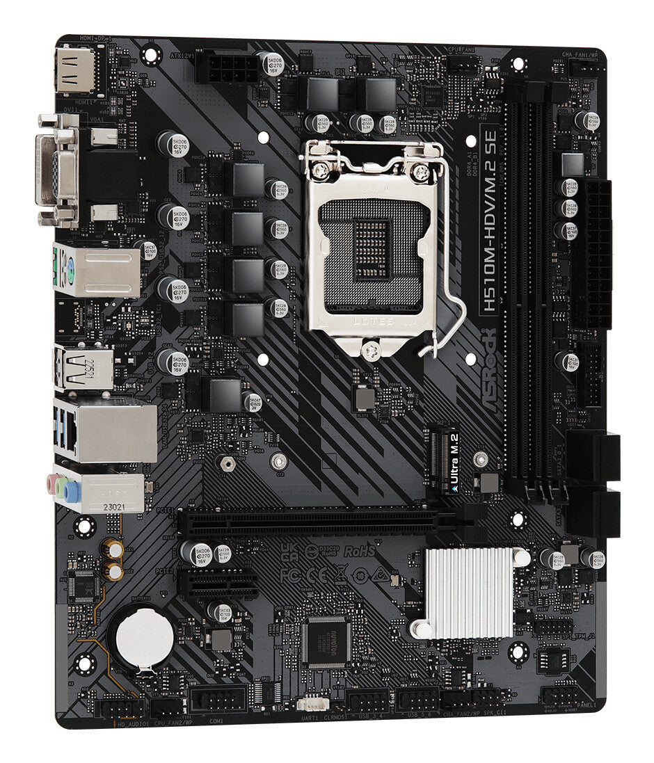 Asrock H510M-HDV/M.2 SE Intel H470 LGA 1200 (Socket H5) micro ATX