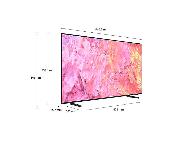 Samsung Series 6 QE43Q60CAUXXH TV-apparat 109,2 cm (43") 4K Ultra HD Smart-TV Wi-Fi Grå