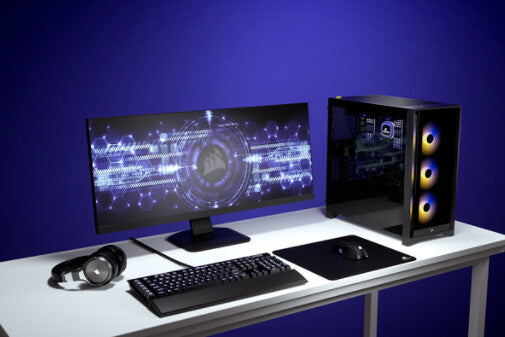 Corsair iCUE 4000X RGB Midi Tower Svart