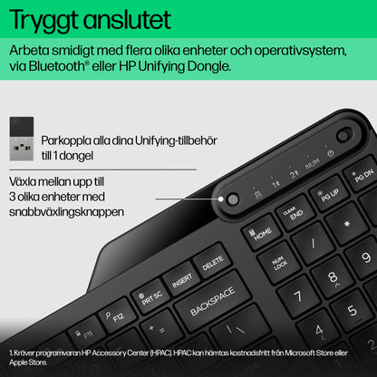 HP 475 Dual-Mode trådlöst tangentbord