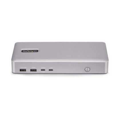 StarTech.com USB4-dockningsstation, USB-C 40 Gbps, dubbel video-HDMI, upp till 2x 4K 60 Hz 4:4:4 (RGB) eller 2x 4K 120 Hz 4:2:2, dockningsstation för flera bildskärmar, 6x USB, 2,5 GbE, 100 W PD