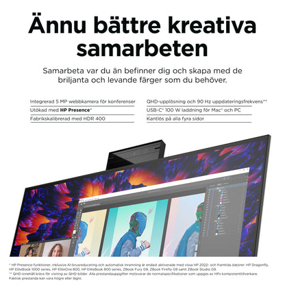 HP Z24mG3 QHD-konferensbildskärm Z24mG3 QHD-konferensbildskärm