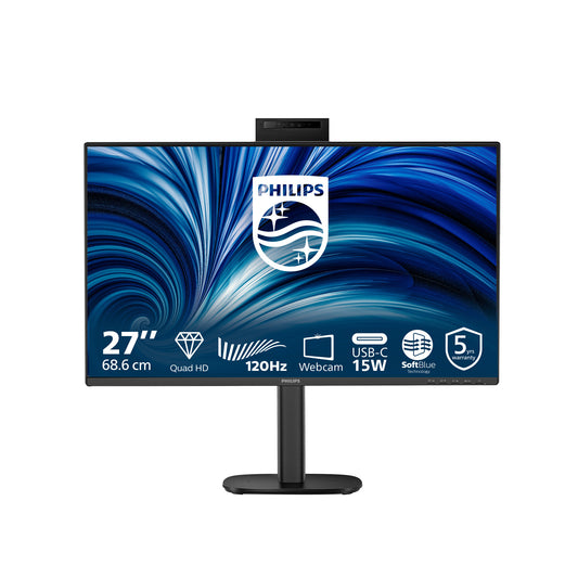 Philips 27B2N3500JH platta pc-skärmar 68,6 cm (27") 2560 x 1440 pixlar Quad HD LCD Svart