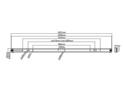 Multibrackets 1004 tv-fäste 2,16 m (85") Svart